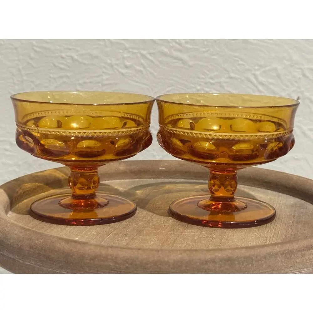 Indiana Glass amber glass